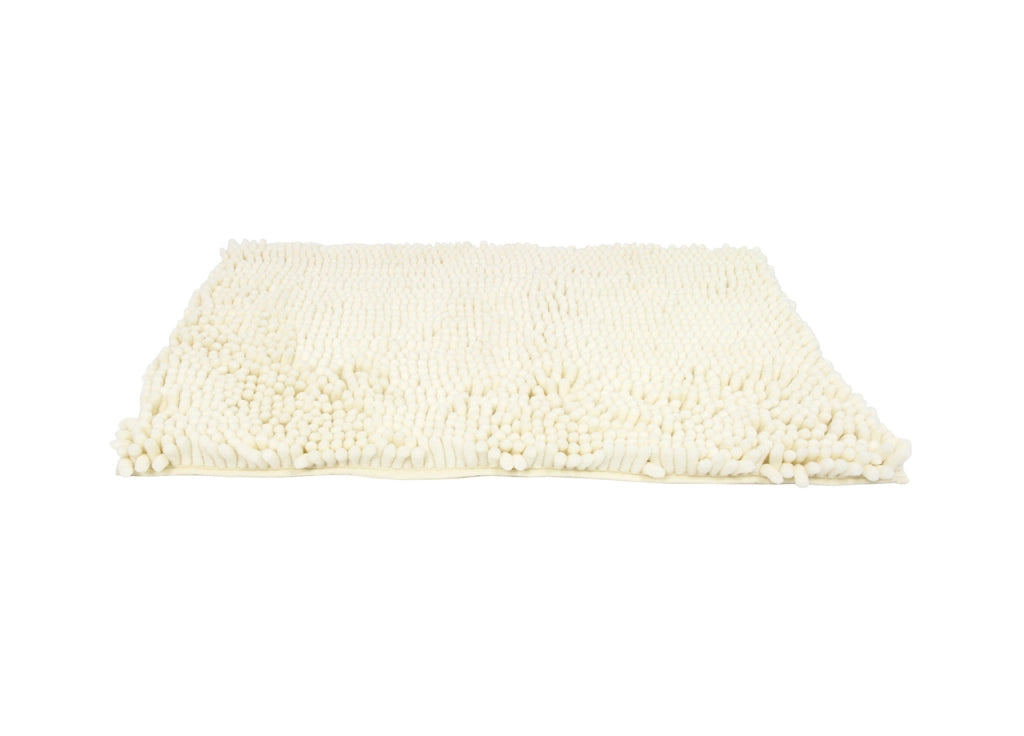 Tappeto Bagno Retro Gommato Antiscivolo Lavorazione Shaggy Modello Passatello - 60x120 - Cream