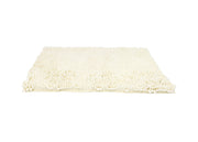 Tappeto Bagno Retro Gommato Antiscivolo Lavorazione Shaggy Modello Passatello - 60x120 - Cream