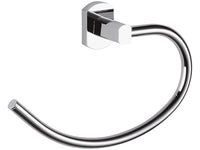 Portasalvietta ad anello con supporto cromato - serie forma