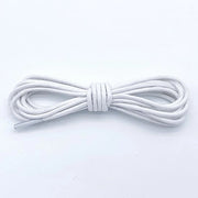 Due paia di cordoncini in cotone lunghe 90 cm - Cordoncini rotondi di 2,5 mm - Cordoncini robusti rotondi - Cordoncini duraturi - Cordoncini per stivali - Cordoncini in pelle impermeabili - Per scarpe e stivali eleganti