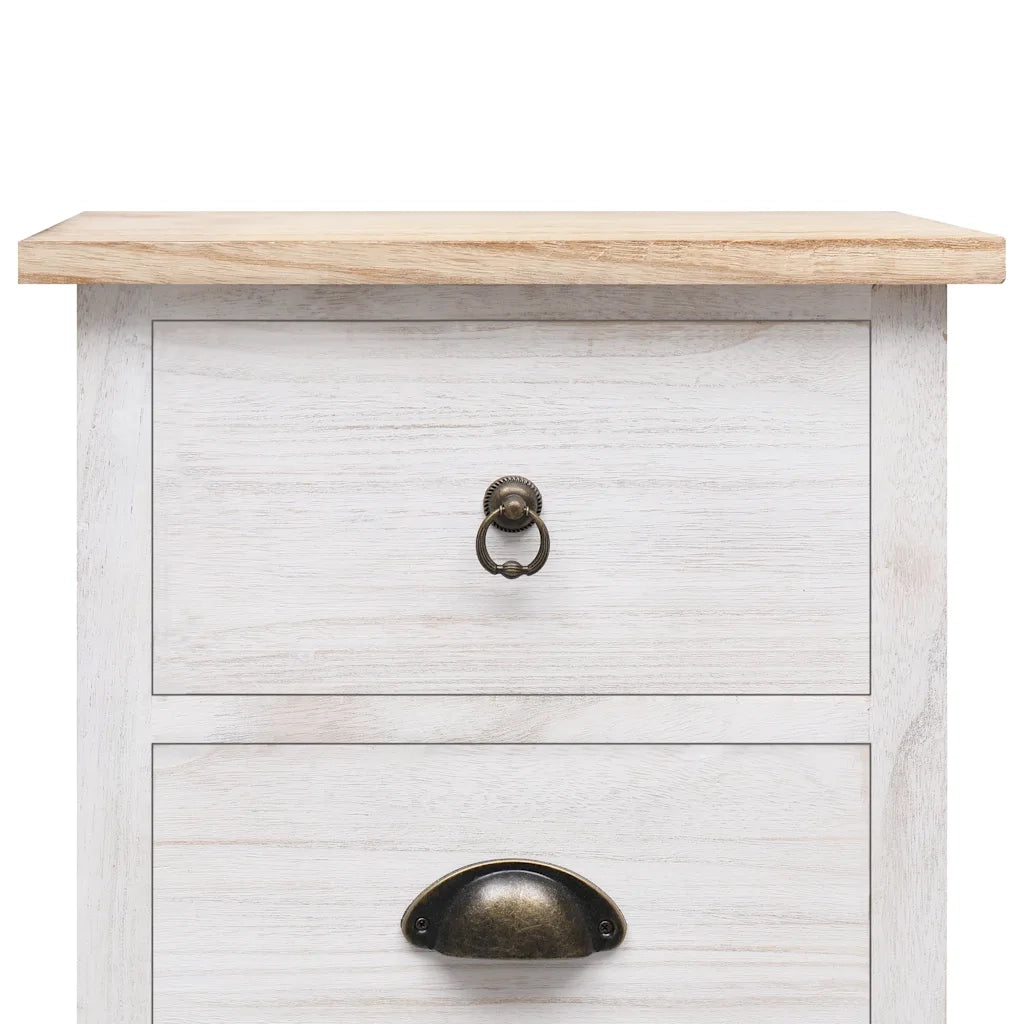 Mobiletto 35x25x87 cm in Legno di Paulownia