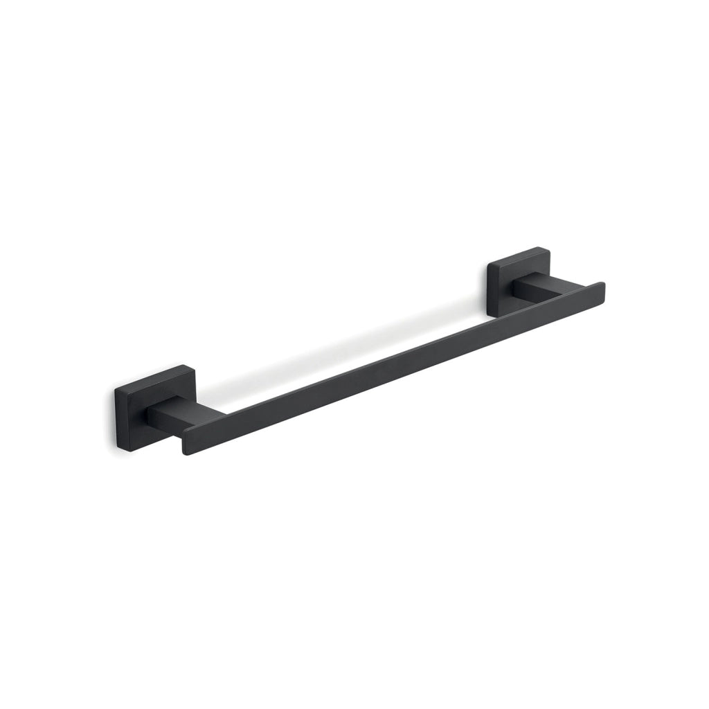 Portasalviette cm 30 da muro in acciaio inox e Cromall 4421-30 Gedy serie ATENA Nero Opaco