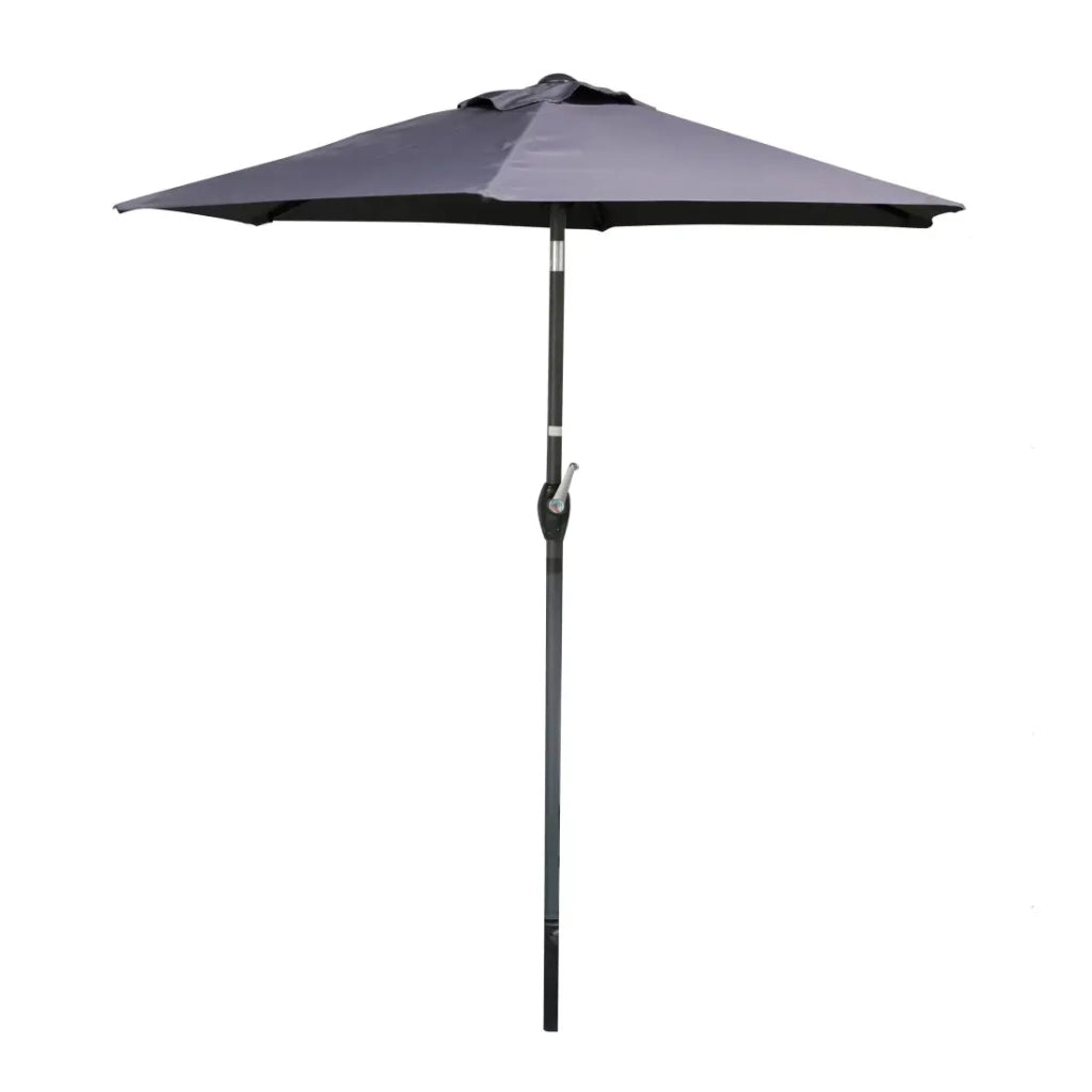 Ombrellone inclinabile grigio antracite Ø200 cm – Asta in acciaio Ø34 mm – Tela in poliestere 160g/m² idrorepellente