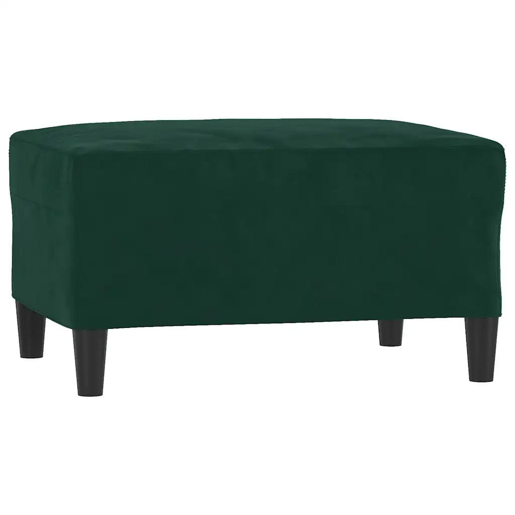 Set di Divani 3 pz con Cuscini Verde scuro in Velluto 3201712