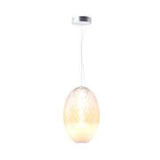 Sospensione Contemporanea Bruma Metallo Cromo Vetro Led 19W 2700K Ip20
