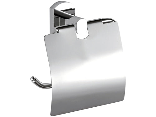 Portarotolo da muro cromato - serie forma