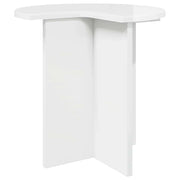 Tavolo laterale | Tavolino Bianco Lucido ? 39 x 38 cm Legno ingegnerizzato