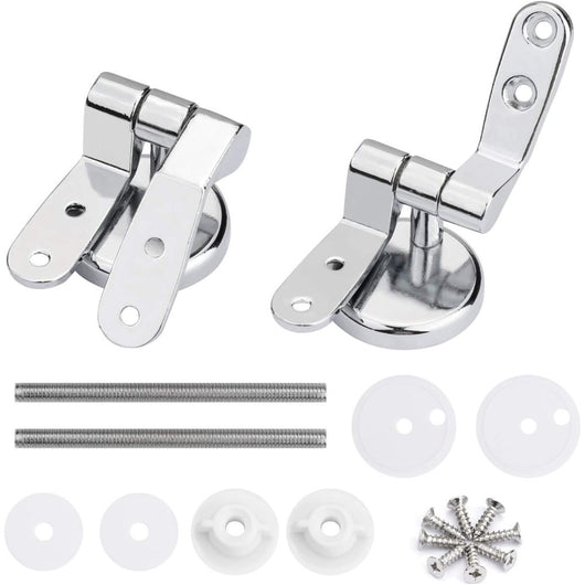 Cerniere per sedile wc in lega di zinco, finiture cromate, cerni