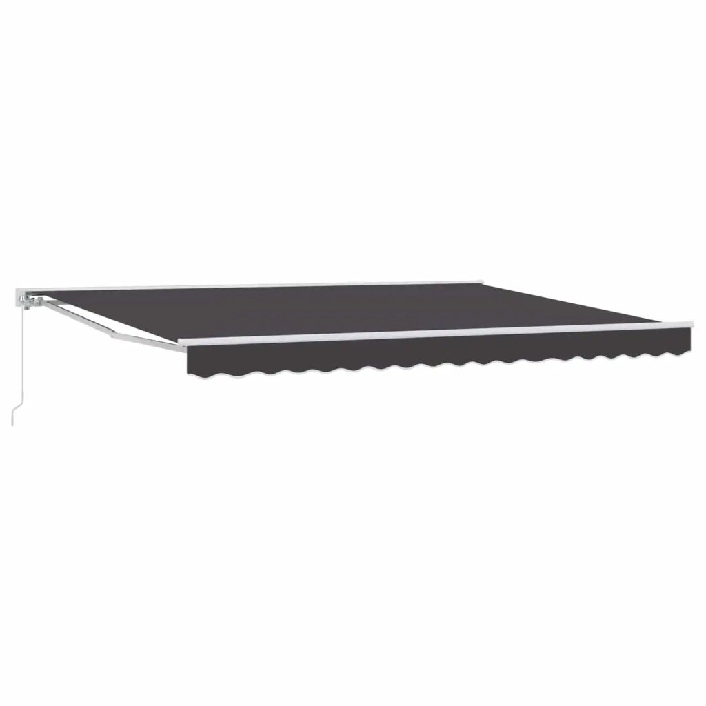 Tenda retrattile manuale Antracite 5 × 3,5 m