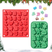 Mallen per Chocolatare in Silicone 2 pezzi - 37 Holes - Silicone di Grado Alimentare - BPA libero - Flessibili e Facili da Pulire - Forme per Forno