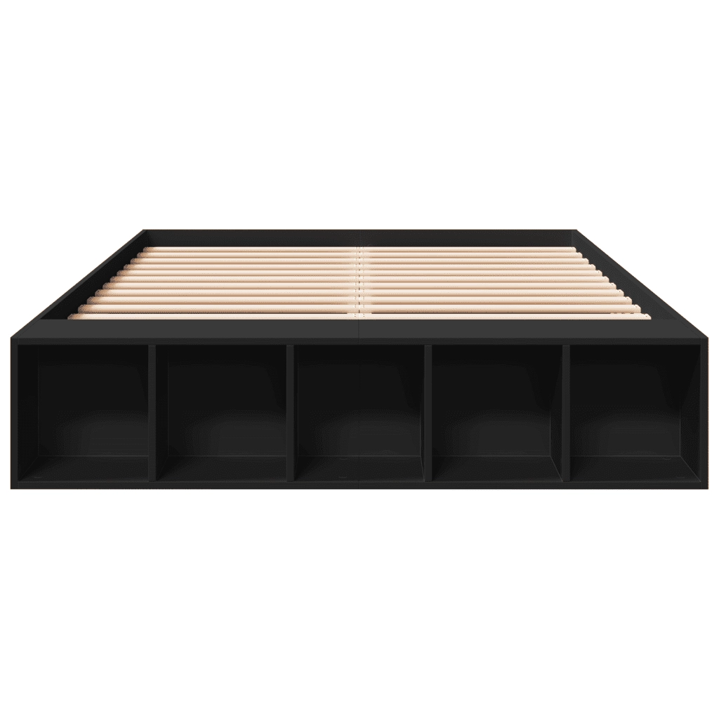 Giroletto Nero 135x190 cm in Legno Multistrato