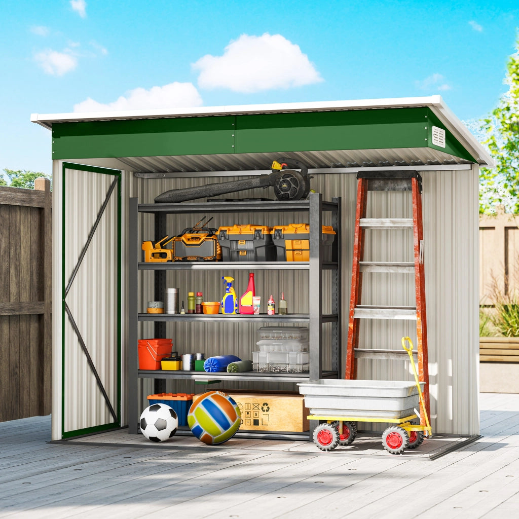 Casetta da Giardino 2,7 m2 ¨C zephmum ¨C Verde 234x132x185 cm