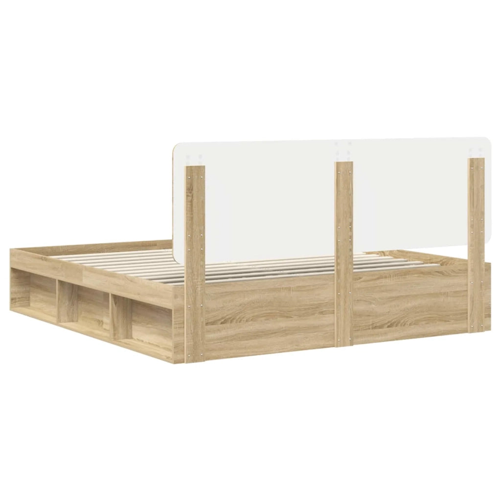 Struttura del letto Sonoma 200 x 200 cm Pino massello 3412445