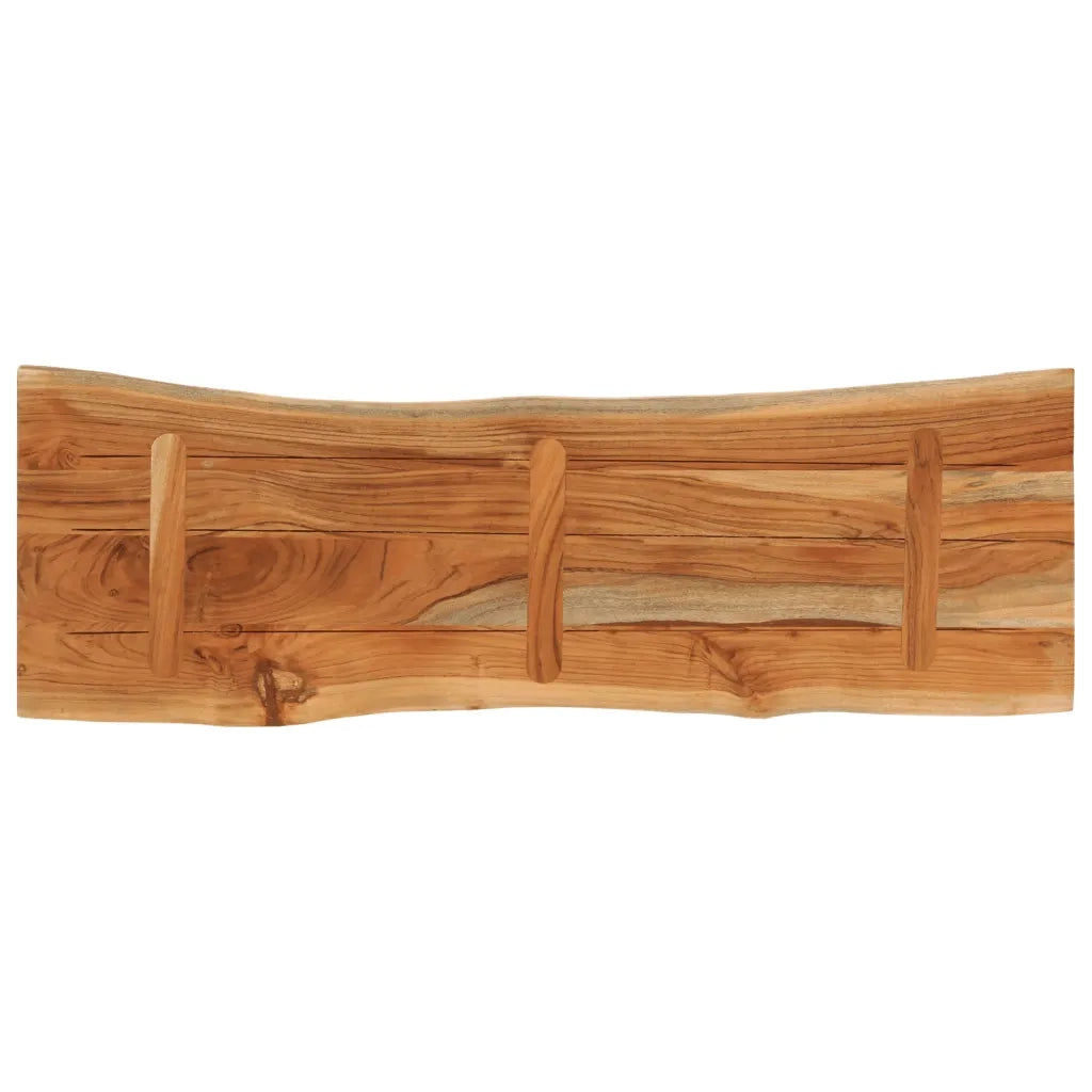 Piano Tavolo | Superficie Tavolo | Piano Scrivania 120x40x3,8 cm Rettangolare Legno Acacia Bordi Vivi