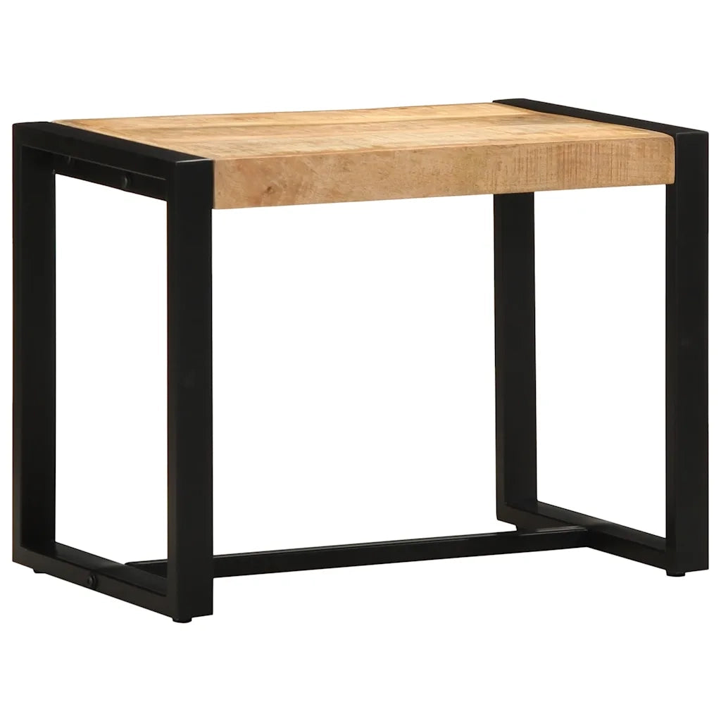 Panca 60x35x45 cm in Legno Massello di Mango Grezzo 4015977