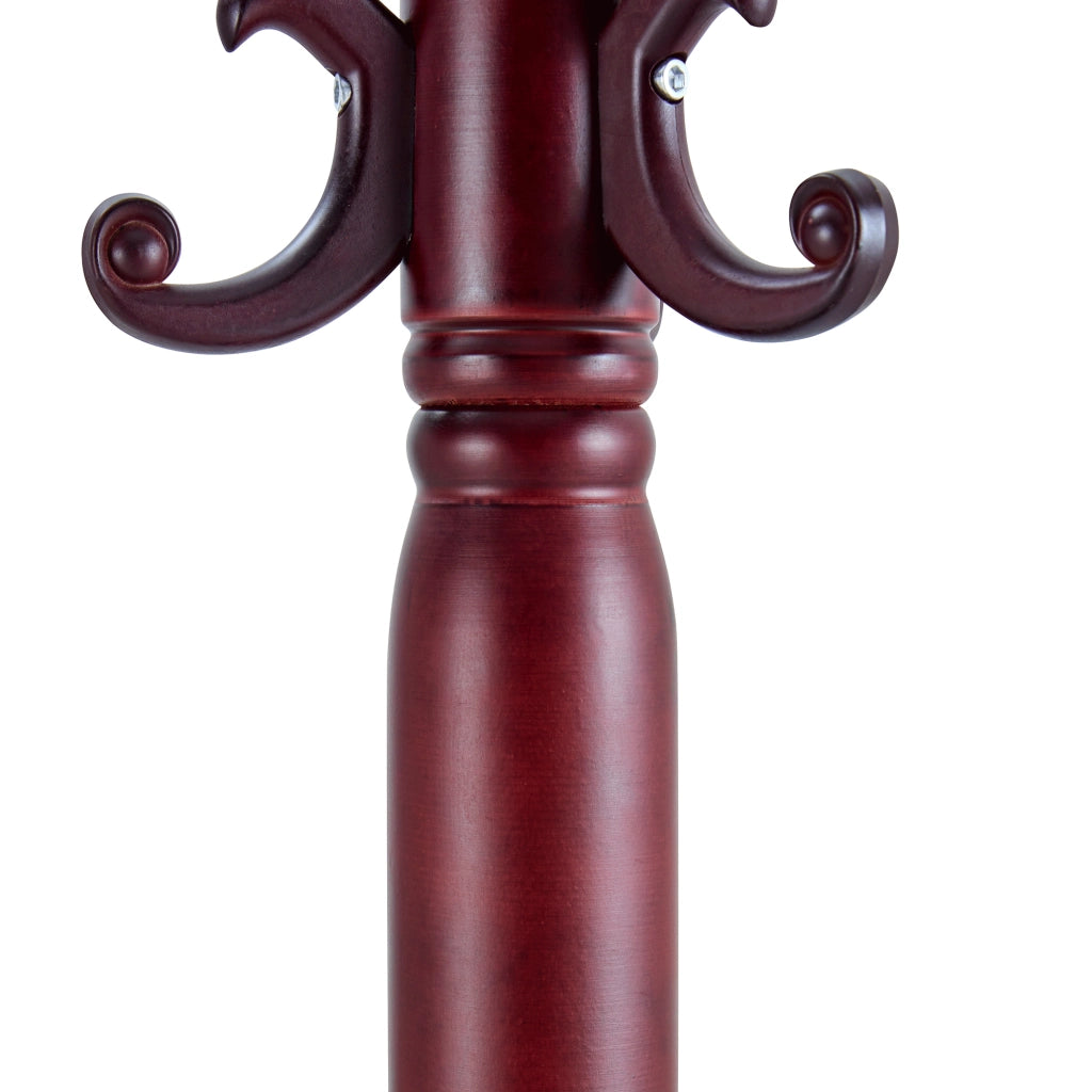 APPENDIABITI da terra classico 195x31x48 cm noce in legno massello e metallo