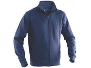 FELPA CON ZIP COTONE E POLIESTERE  tg.3XL  navy