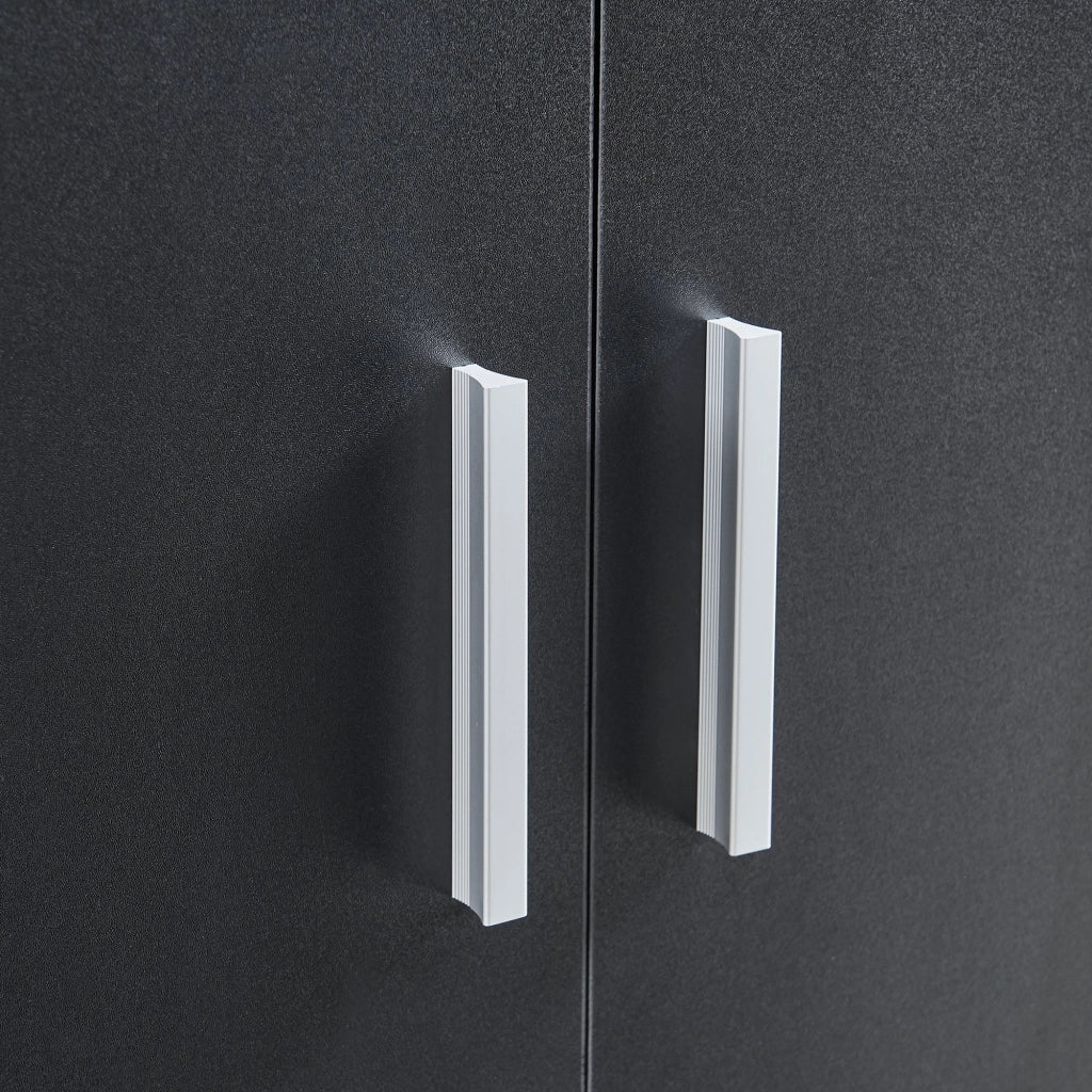 Scarpiera/scaffale con 2 ante 108 x 55 x 35 cm nero 03_0008950