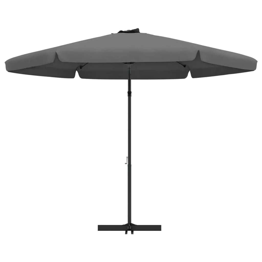 Ombrellone arredo giardino esterno con palo in acciaio 300 x 250 cm antracite 02_0008197