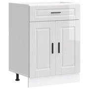 Mobile da cucina Porto con spazio contenitivo ottimizzato 60 x 46 x 81,5 cm in legno composito bianco lucido 02_0050274