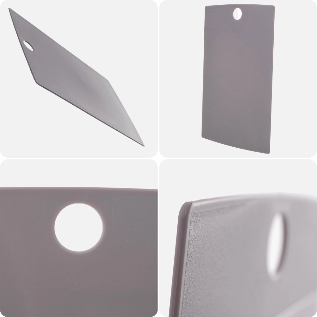 Tagliere da cucina sottile in plastica rigida KADAX, grigio, 38,5x24 cm