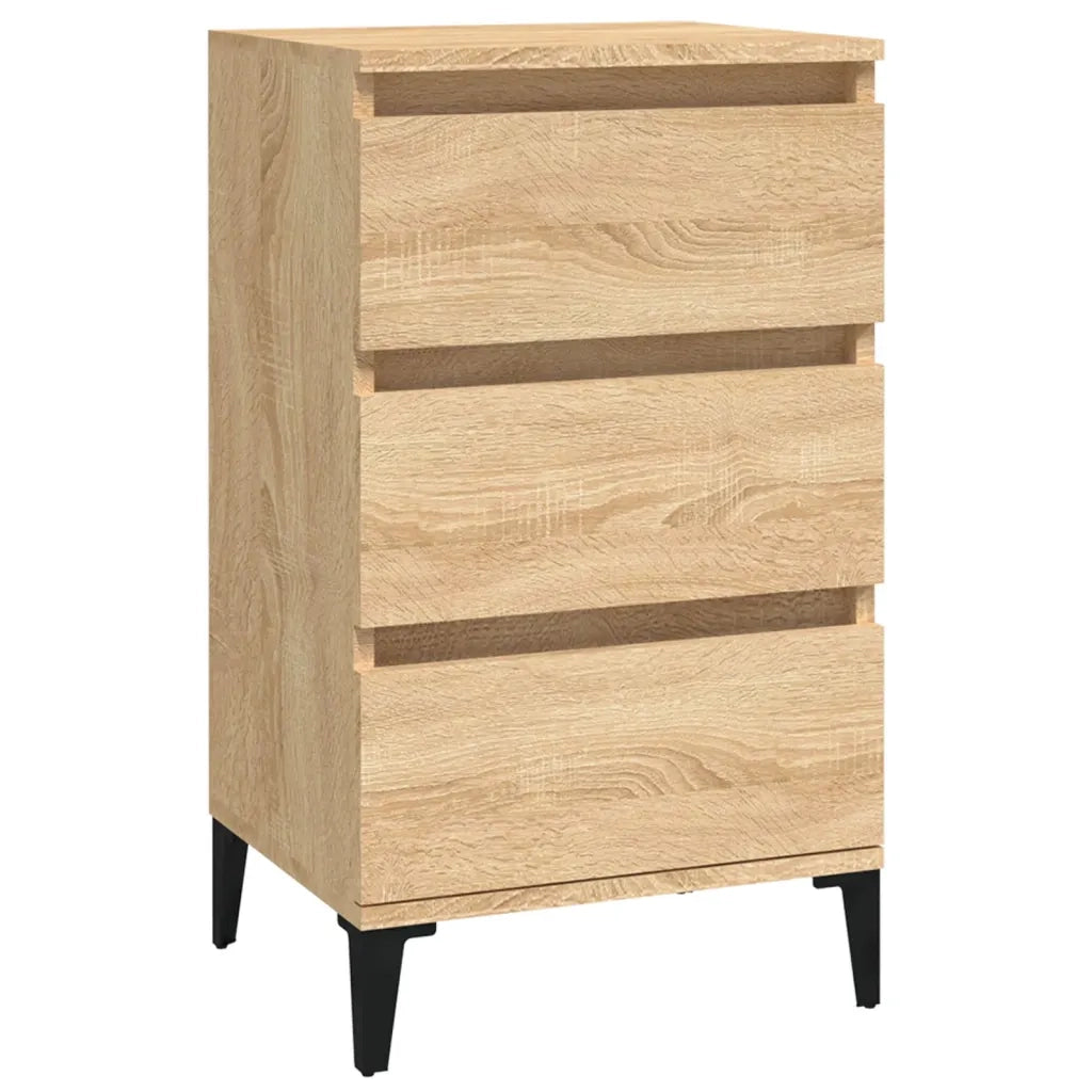 Comodino | Armadio da Notte | Mobiletto da notte Rovere Sonoma 40x35x70 cm in Legno Multistrato