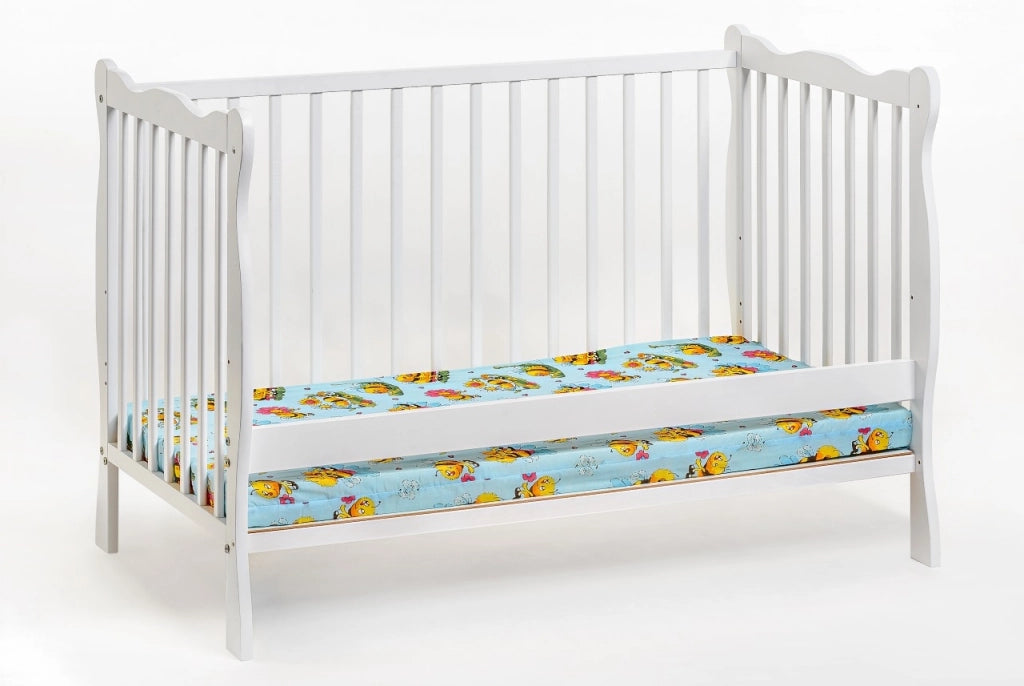 Letto culla 124x82x71 Cm in legno di pino Ala colore Bianco