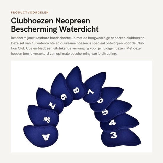 Clubhoezen 10 Stuks - Casco Acquaplastico in Neoprene - Protezione Esterna - Duraturo - Etichetta Interchangeabile - Massima Protezione - Casco per Capelli