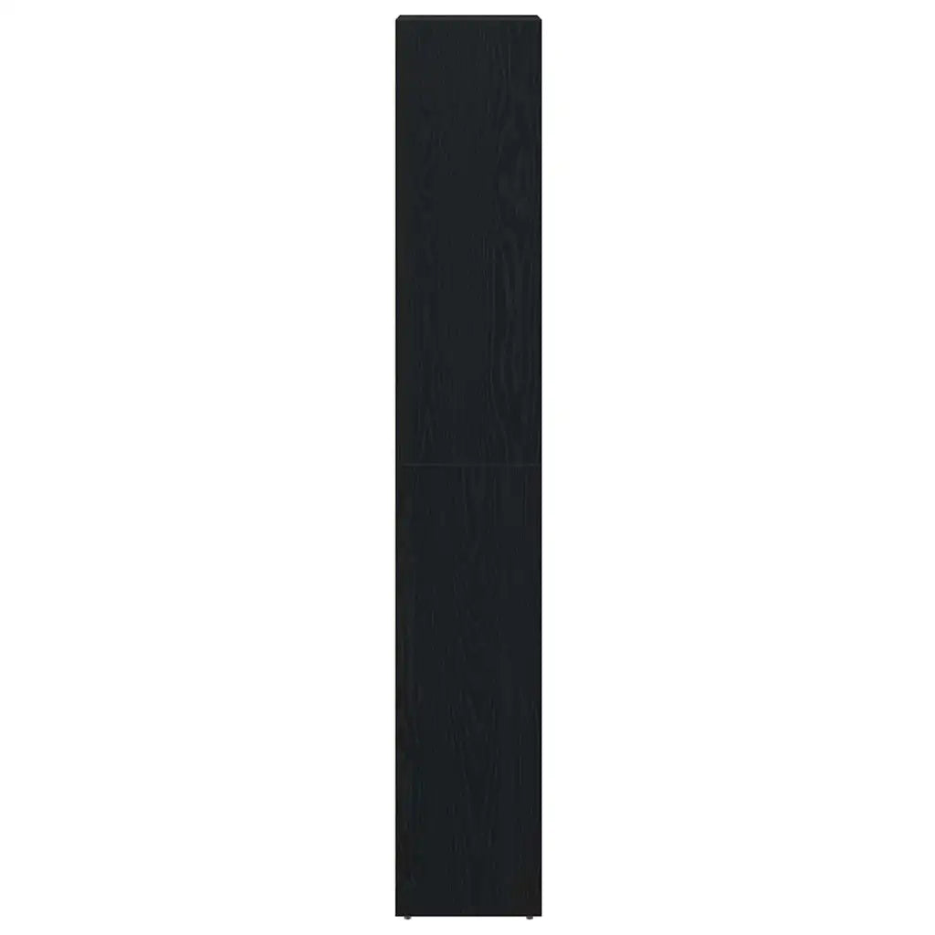Mobile da Bagno con porta Rovere Nero 30 x 30 x 183,5 cm 862505