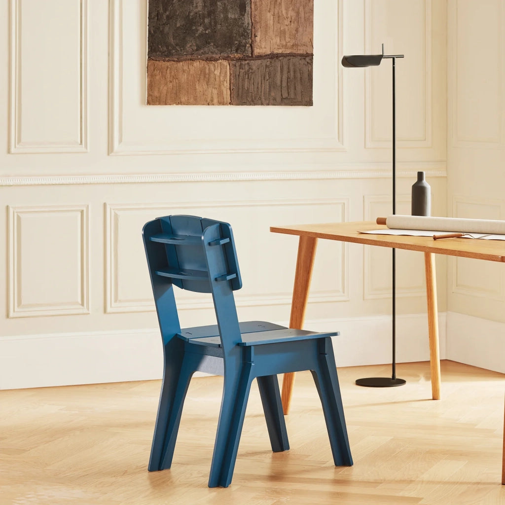 Sedia Da Cucina Con Schienale Sedia Da Bar Sgabello Blu 60x44x86cm HFST01-B
