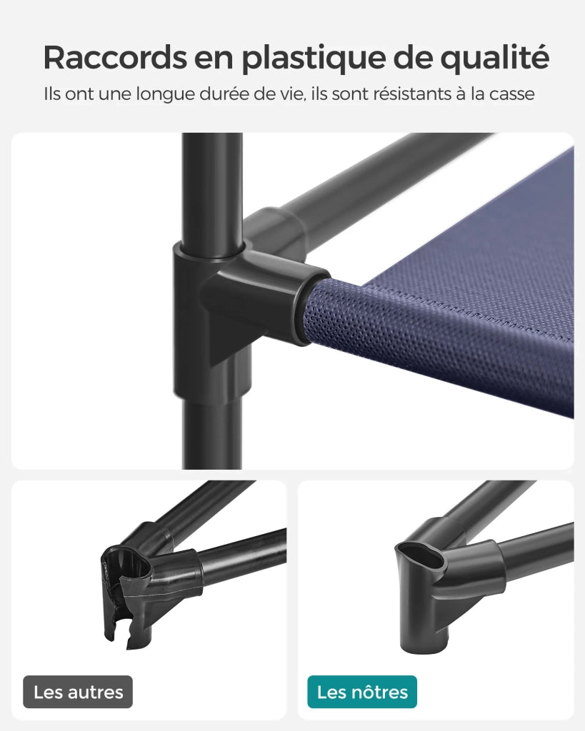 Armadio/guardaroba XXL in tessuto non tessuto 175 x 150 x 45 cm blu 12_0004013
