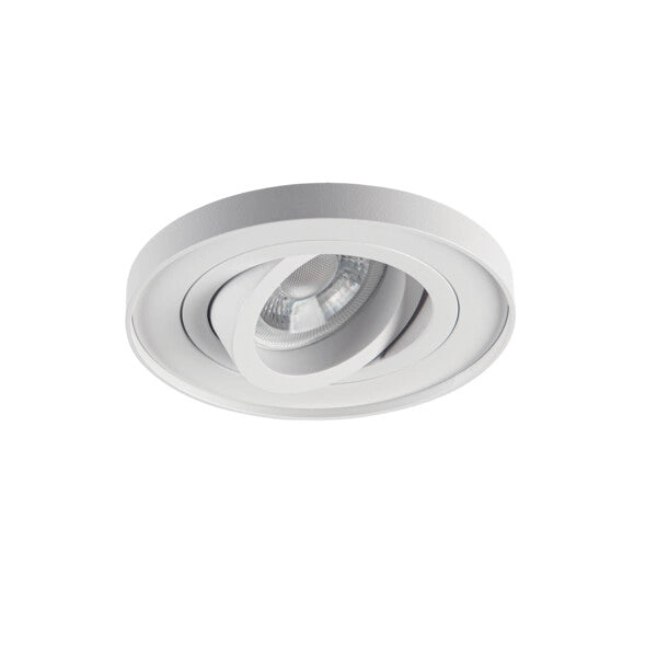 Faretto incasso tondo bianco orientabile GU10 10W Kanlux