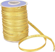 Nastro di Finizione Scintillante per Artigianato, Decorazione con Tessuto Intrecciato, Contenitore per Accessori da Sarto (Giallo Oro)