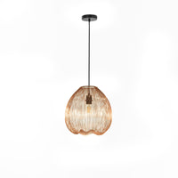 Lampada a Sospensione 35x35xH150 cm in Metallo Jaula Ottone Lucido