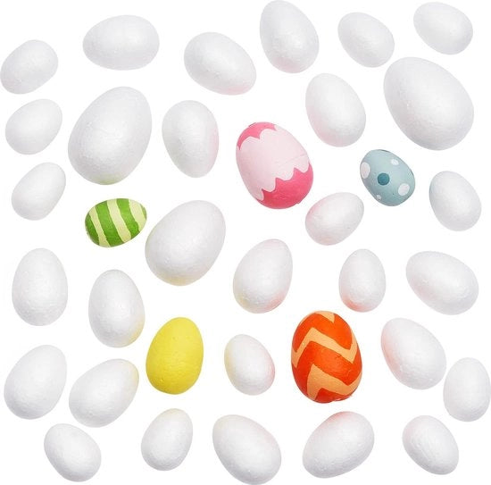 Egg Pom Poms per 50 pezzi - Scegli la Dimensione - Set di Decorazioni per Bambini