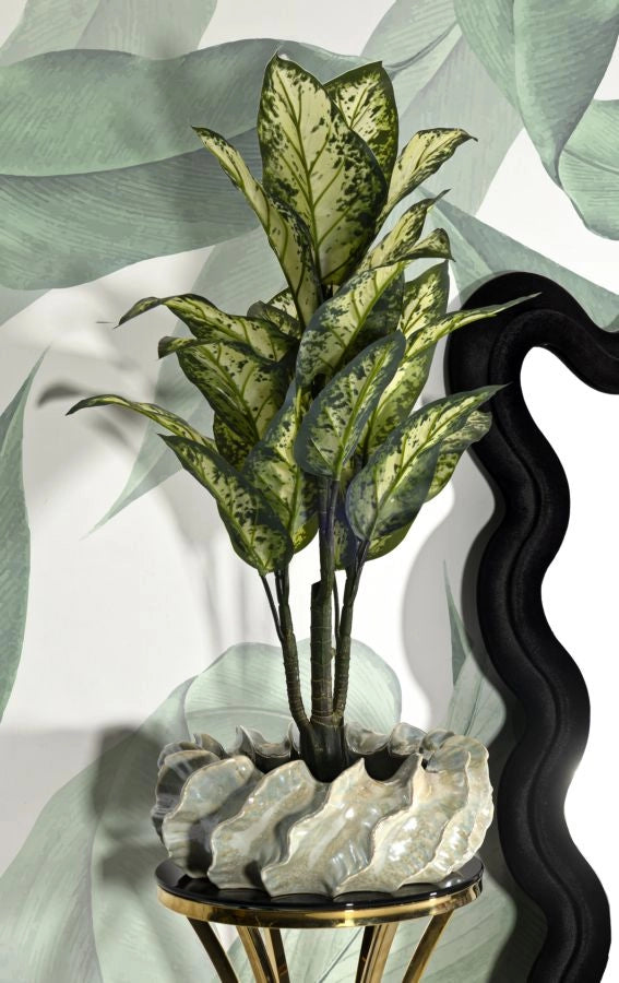 Cachepot Perly Ø43x16 cm in Ceramica Perla