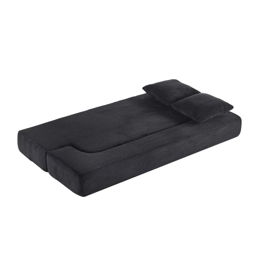 Divano letto moderno - Zephmum - Nero - Trasformabile, trasportabile, pronto all'uso