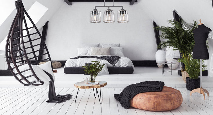 Lampada Pensile Glamour Cromo 3xe27 392228