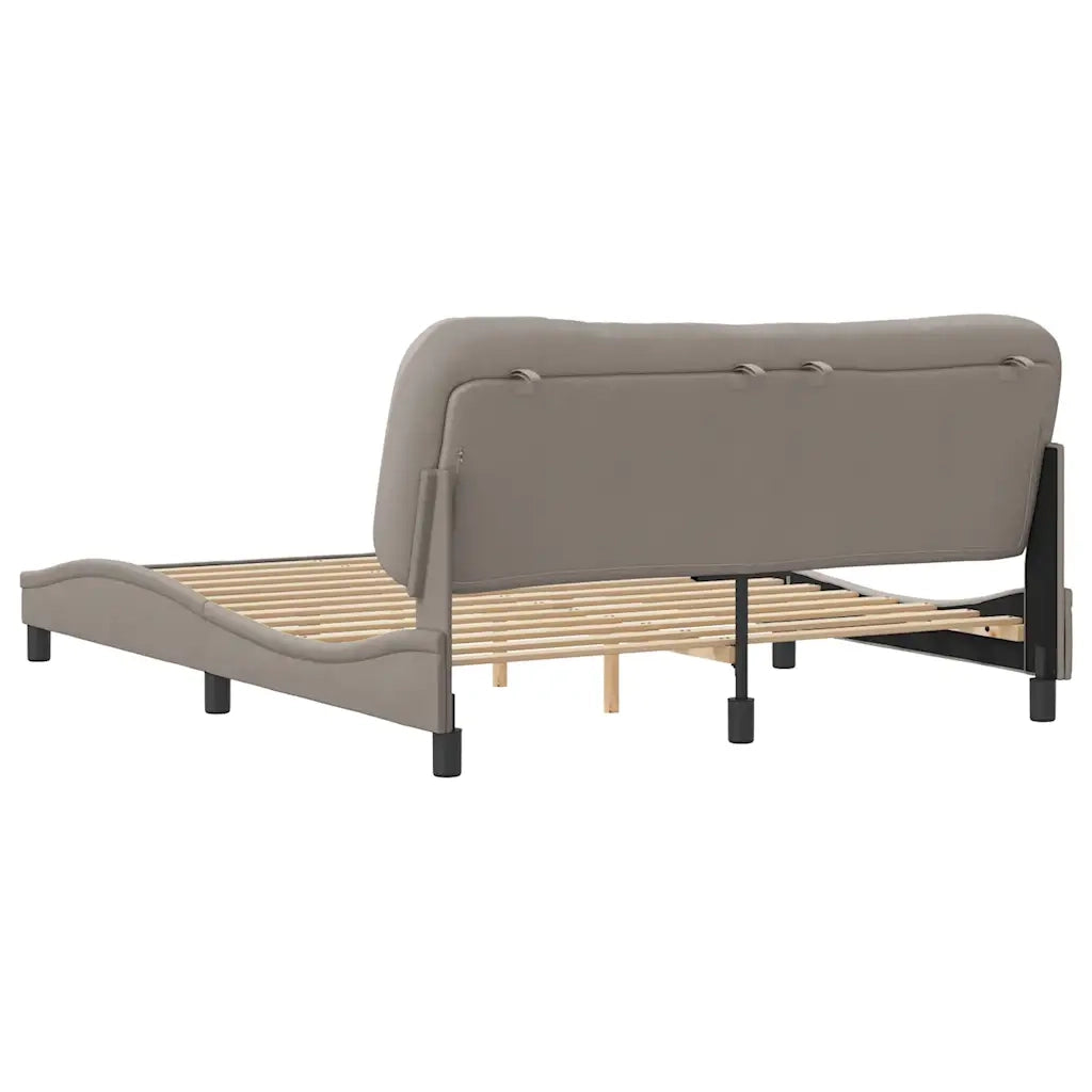 Giroletto senza Materasso Tortora 160x200 cm in Tessuto