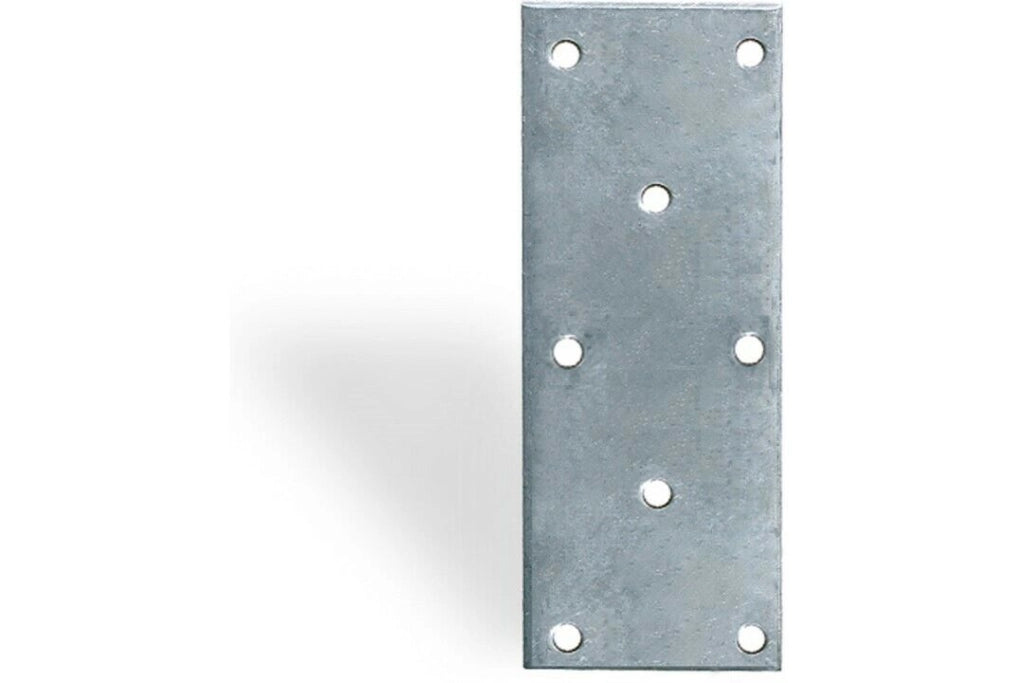 Giunto A Piastra Forato Fissaggio Mm2 80X200 Zincato Set 5 Pezzi - Masidef