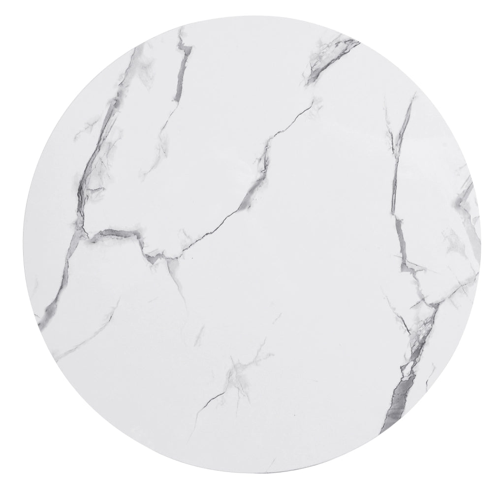 Set tavolini da caffè 60x60x46 cm e 50x50x31 cm; con 2 cassetti; MDF; bianco