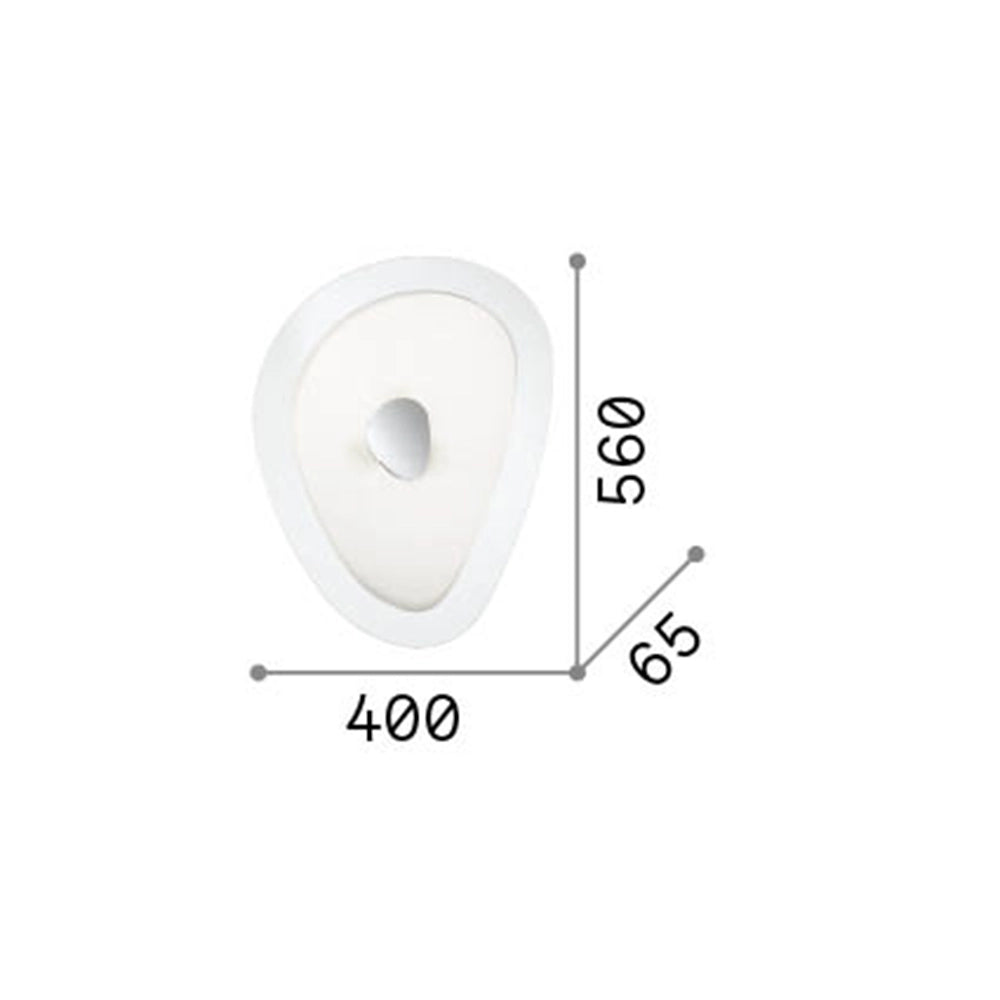Plafoniera Moderna Geko Metallo Bianco 4 Luci E27