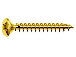 VITI PANEL-VIT TESTA GOCCIA DI SEGO ACCIAIO OTTONATO- - ø mm.3,5x20 - 500 pezzi MUSTAD