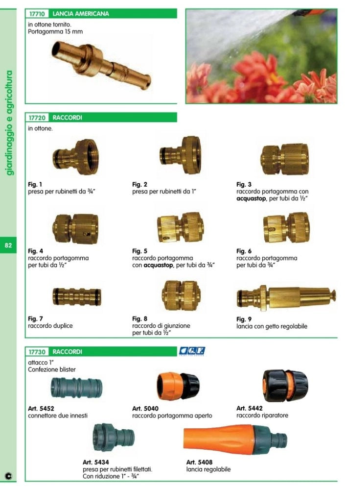 20pz irrigo art.8012 presa ottone 3/4 fig.1 cod:ferx.14807
