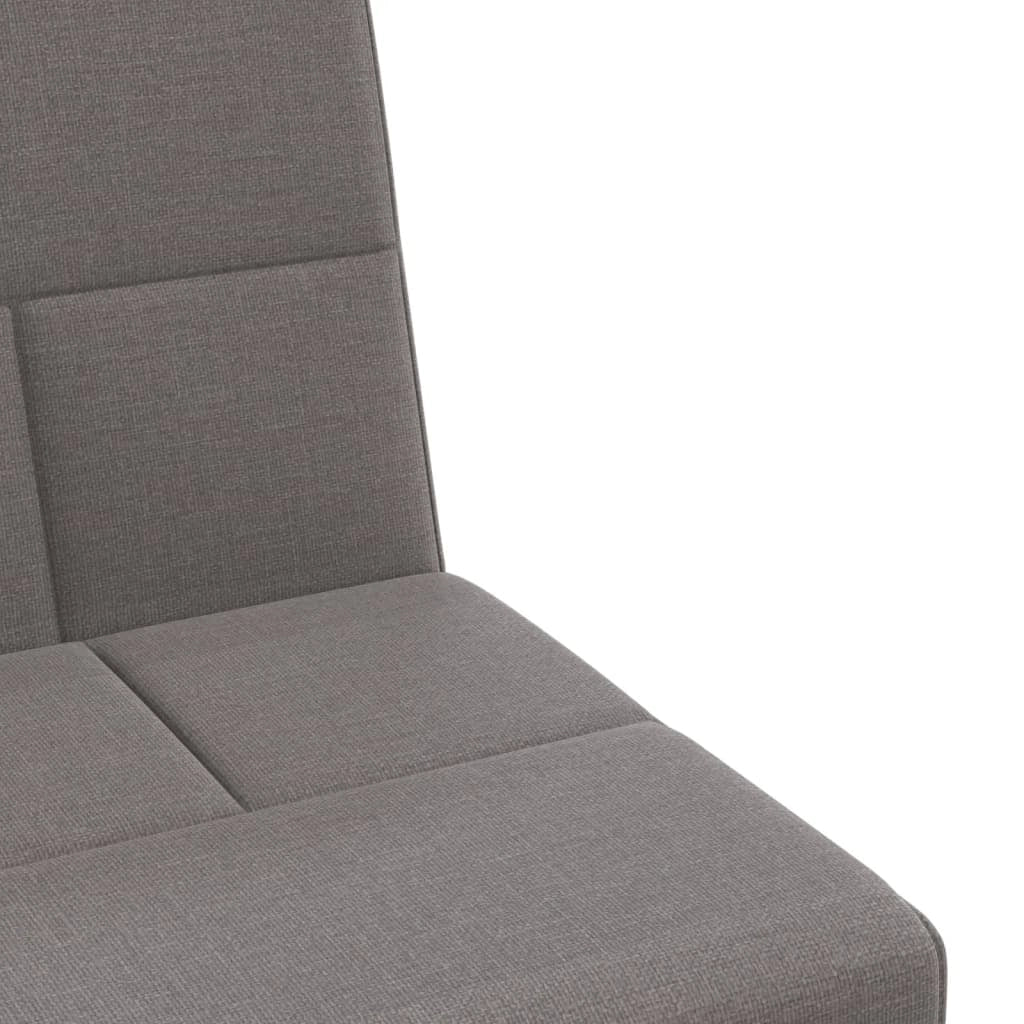 Divano letto con portabicchieri 200 x 89 x 70 cm tessuto tortora 02_0019847
