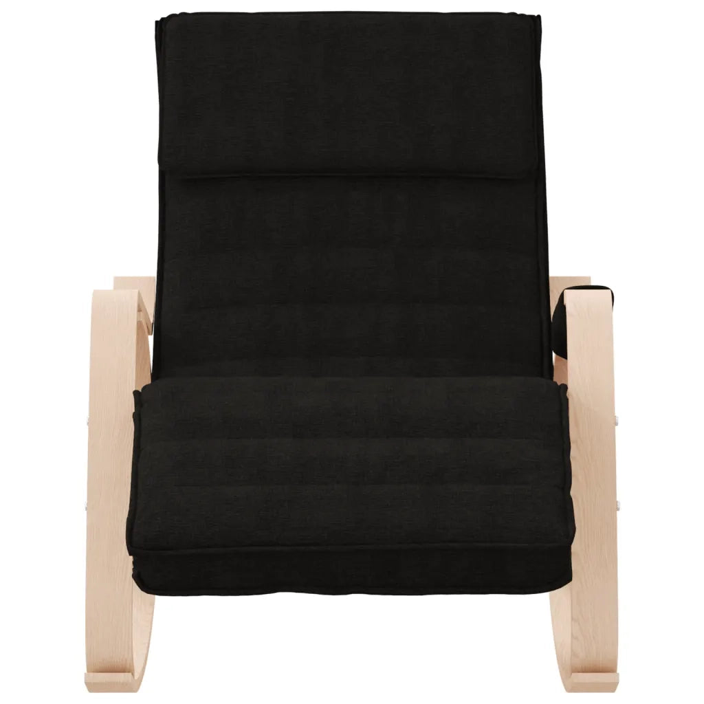Sedia a Dondolo Nera in Tessuto CFW3098153