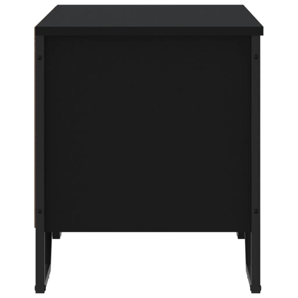 vidaXL Scarpiera Nera 90x38x45,5 cm in Truciolato