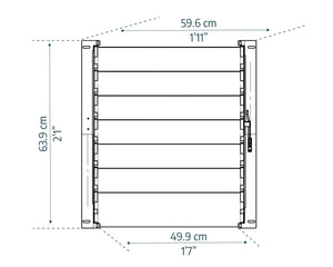 Finestra Laterale a Lamelle per Serra - Verde