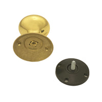 Pomolo fisso per porta SAGUATTI 408/70LB in ottone oro lucido