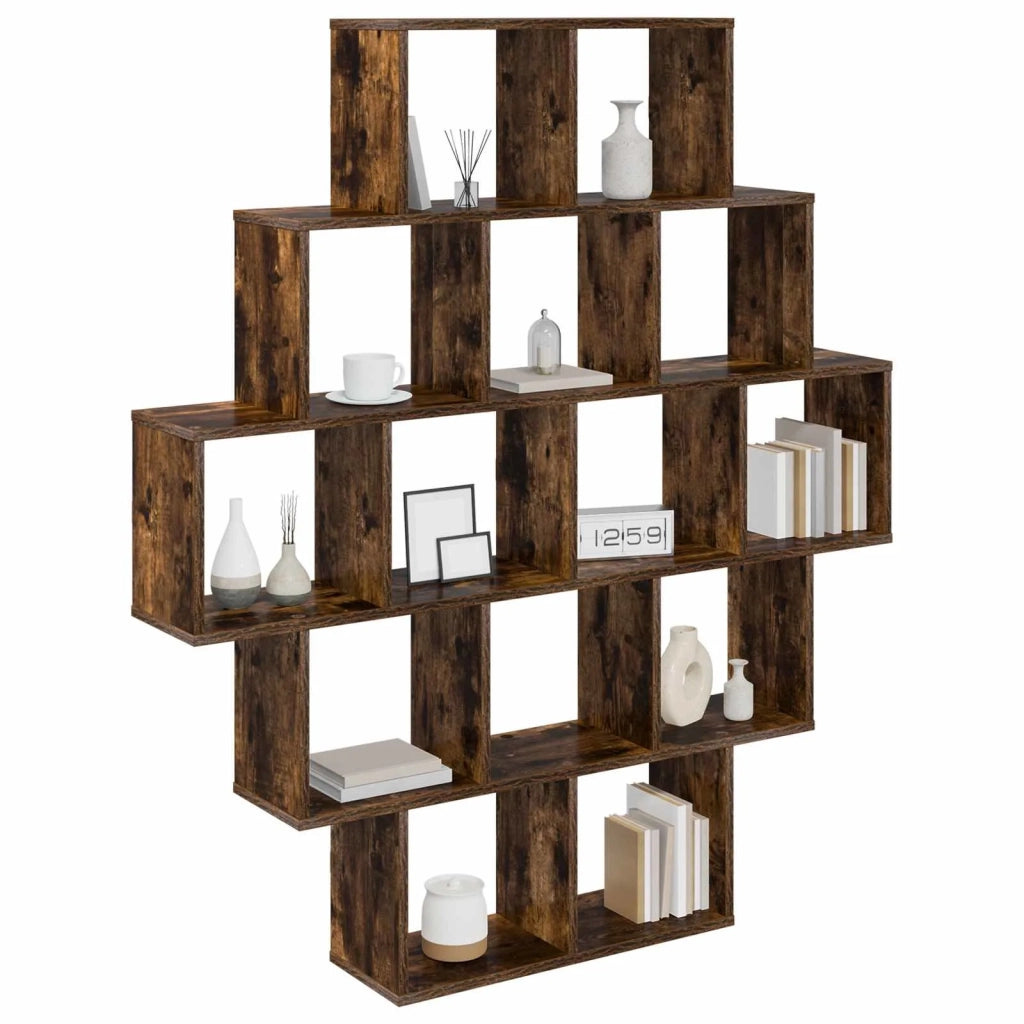 Scaffale da parete Rovere Fumo 120 x 20 x 136 cm 8012160